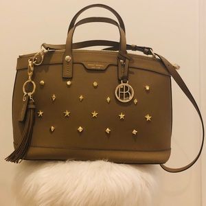 Henri Bendel New York West 57th Studded Satchel